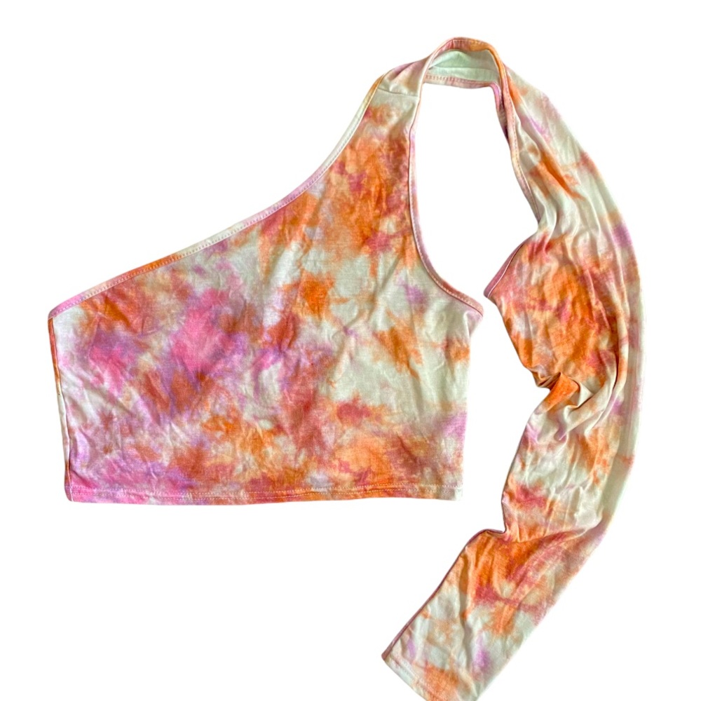 PRETTYLITTLETHING tie dye crop top
